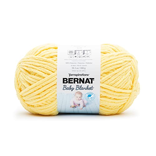 $7.20: Bernat BABY BLANKET BB Buttercup Yarn, 10.5oz/300g, Polyester, 220 Yards