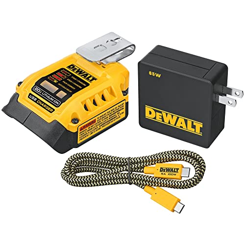 $56.51: DeWalt USB Charging Kit w/ 100W USB C & 12W USB A Port for 20V/60V Batteries
