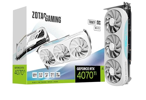 $670: ZOTAC Gaming GeForce RTX 4070 Ti Trinity OC White Edition DLSS 3 12GB GDDR6X, ZT-D40710Q-10P