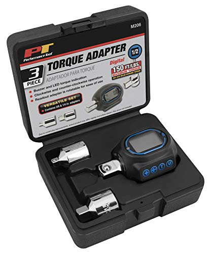 $50.60: Performance Tool M206 Digital Torque Adapter (1/2'' Drive & includes adapters for 3/8'' and 1/4'')