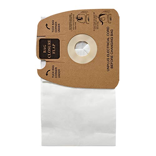 $6: Sanitaire MM Premium Paper Bag (Pack of 5), Fits Models S3680 & SC3680 Canister Vacuums, 63253A, White