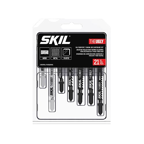 $12: SKIL 21 Pc All-Purpose T-Shank Jig Saw Blade Set for SKIL Jig Saws