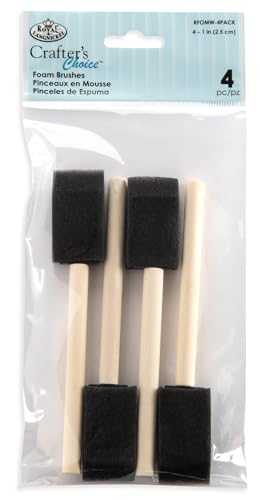 $1.89: Royal & Langnickel - Crafter's Choice 4 Count 1" Foam Brushes