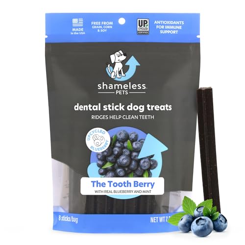 $3.20 w/ S&S: Shameless Pets Dental Treats for Dogs, The Tooth Berry