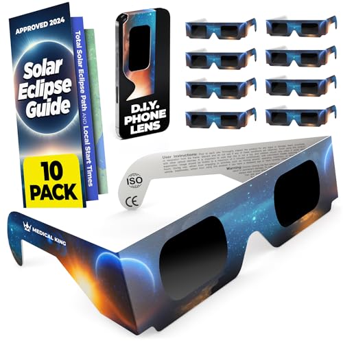 $7: 10-Pack Medical king Solar Eclipse Glasses (Lightning Deal)