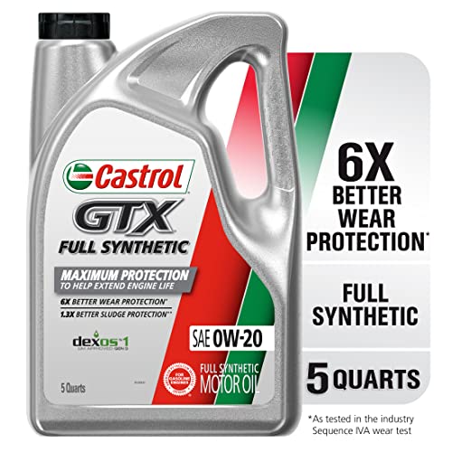 $22.76 w/ S&S: 5-Qt Castrol GTX Full Synthetic Motor Oil (5W-20 or 0W-20)