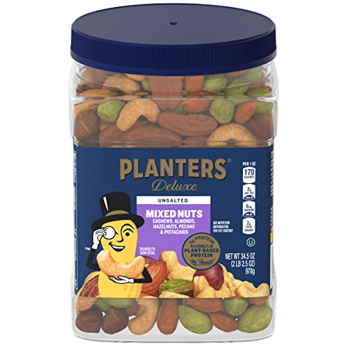 $12.95 w/ S&S: 34.5-Oz Planters Deluxe Mixed Nuts (Unsalted)