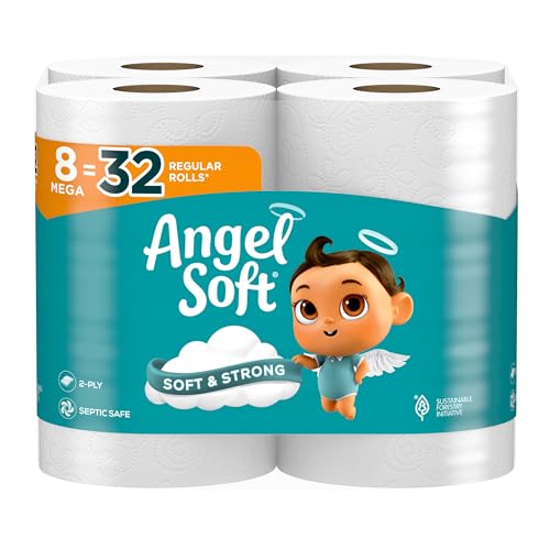 $5.49: 8-Count Angel Soft 2-Ply Mega Rolls Soft and Strong Toilet Paper