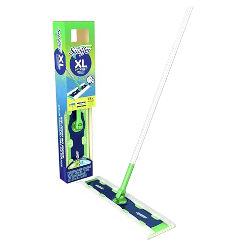 $11.94: Swiffer Sweeper Dry + Wet XL Sweeping Kit, 1 Sweeper, 8 Dry Cloths, 2 Wet Cloths
