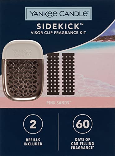 $10.44 w/ S&S: Yankee Candle Pink Sands™ Sidekick™ Visor Clip Fragrance Kit with Two Refills, XO