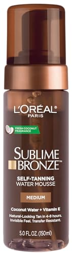 $6.39 w/ S&S: L'Oreal Paris Sublime Bronze Self Tanning Water Mousse, 5 fl. Oz