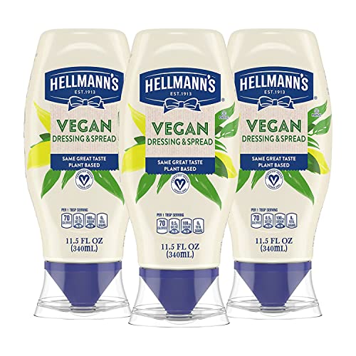 $4.41 w/ S&S: 3-Ct 11.5-Oz. Hellmann's Vegan Dressing & Spread (Plant-Based Mayo Alternative)