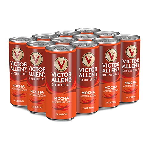$12.34 w/ S&S: Victor Allen's Coffee Iced Canned Coffee Latte, 8oz Cans (12 Pack)