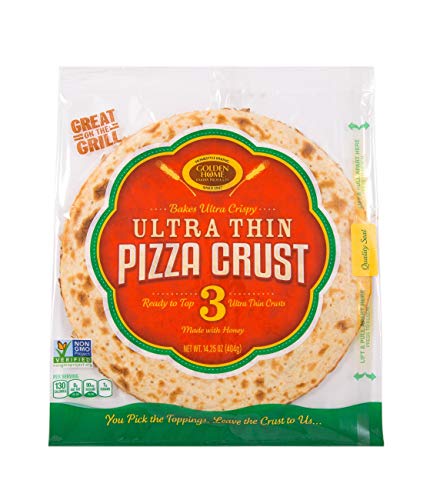 $4.08 w/ S&S: 3-Count 12" Golden Home Bakery Products Ultra Thin Pizza Crust