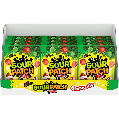 $12.89: SOUR PATCH KIDS Ornament Holiday Candy, 12-10 oz Bags