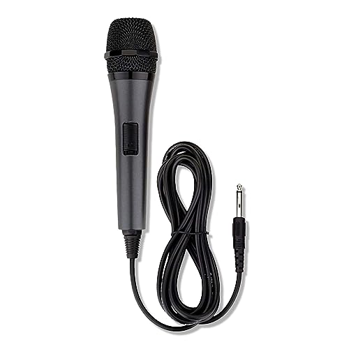 $3.17: The Singing Machine Microphone w/ 10.5' Cord & 6.3mm Plug & 3.5mm Adapter