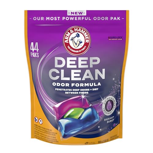 $8.39 w/ S&S: ARM & HAMMER Deep Clean Odor Formula Laundry Detergent Power Paks, 44 ct.