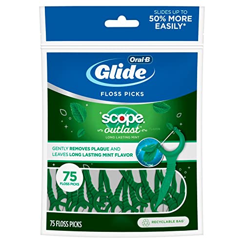 $2.99: Oral-B Complete Glide Floss Picks, Scope Outlast, 75-ct