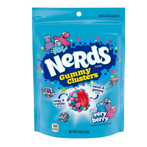 $2.84 w/ S&S: 8-Ounce Nerds Gummy Clusters Candy (Very Berry) at Amazon