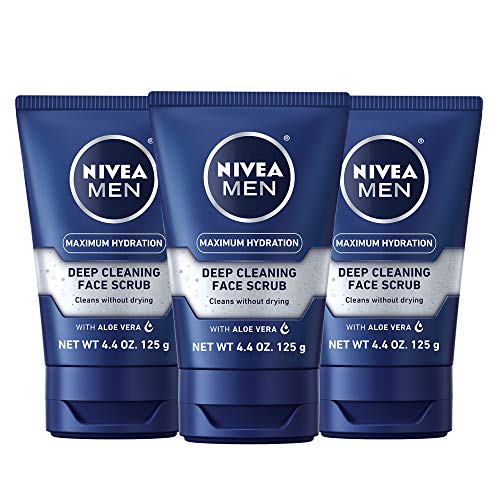 $11.77 w/ S&S: NIVEA MEN Maximum Hydration Deep Cleaning Face Scrub With Aloe Vera, 3 Pack of 4.4 Oz Tubes at Amazon