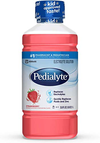 $17.37 w/ S&S: Pedialyte Electrolyte Solution, Strawberry, Hydration Drink, 1 Liter (Pack of 8)