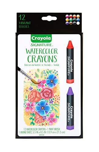 $5.15: Crayola Signature Premium Watercolor Crayon Sticks & Paintbrush, 12 Count
