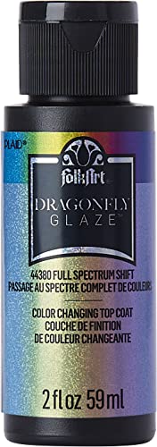 $2.64: FolkArt Dragonfly Glaze Premium Acrylic Topcoat Paint, Full Spectrum, 44380