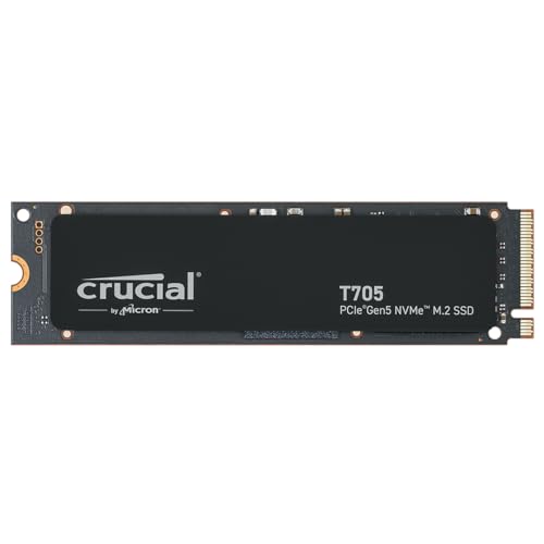 $155: Crucial New 2024 T705 1TB PCIe Gen5 NVMe M.2 SSD - Up to 13,600 MB/s