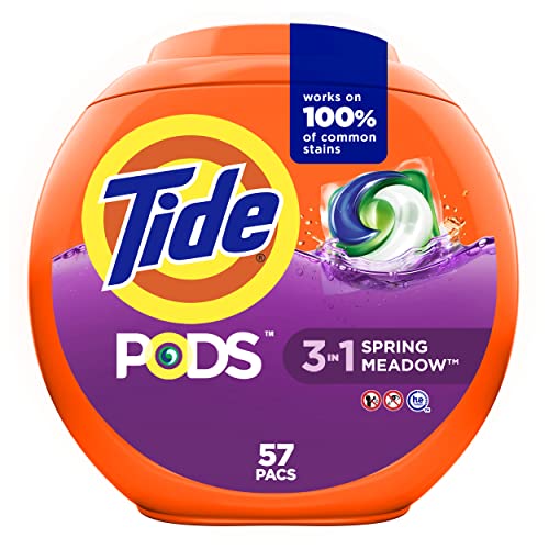 [S&S] $15.14: Tide PODS Laundry Detergent Soap Pacs, HE Compatible, 57 ct, Spring Meadow + $10 promotional credit