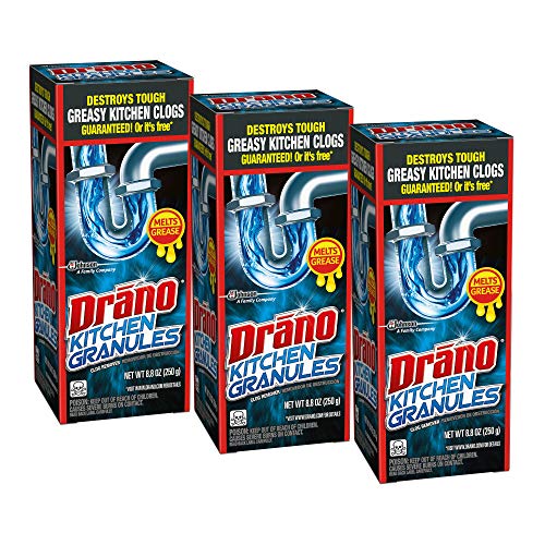 [S&S] $7.68: Drano Kitchen Granules Drain Clog Remover and Cleaner, 8.8 oz (Pack of 3)