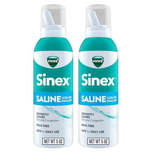 [S&S] $4: Vicks Sinex SALINE Nasal Spray, 5.0 fl oz x 2