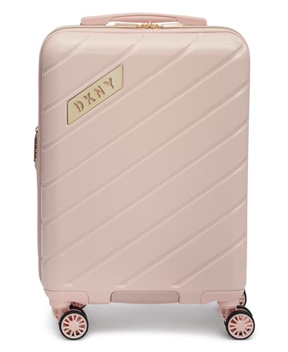 $87.43: DKNY Spinner Hardside Carryon Luggage, Rosewater