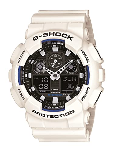 $60: Casio G-Shock GA-100 XL Series Men's Quartz Shock Resistant Watch (White/Black)