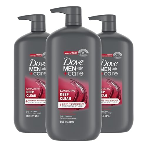 [S&S] $19.47: DOVE MEN + CARE Body and Face Wash Exfoliating Deep Clean, 30 oz, 3 Count