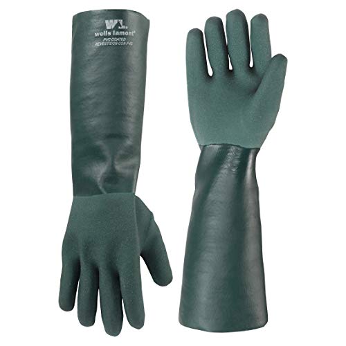 $4.10: Wells Lamont Men's 18 Inch Chemical Gloves, Green, 2 Count Pack at Amazon