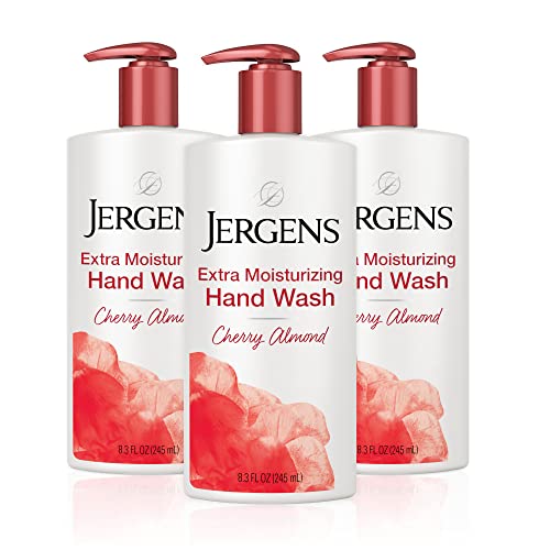 [S&S] $4.02: Jergens Extra Moisturizing Hand Soap, Jergens Cherry Almond Scent, 8.3 Ounces (Pack of 3)