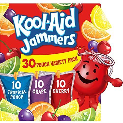 [S&S] $6.64: Kool-Aid Jammers Tropical Punch (Variety Pack, 30 ct Box, 6 fl oz Pouches)