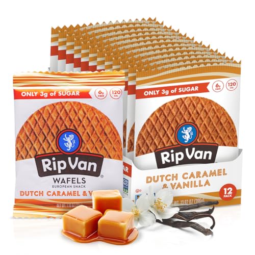 [S&S] $10.49: Rip Van WAFELS Dutch Caramel & Vanilla Stroopwafels, 12 Count