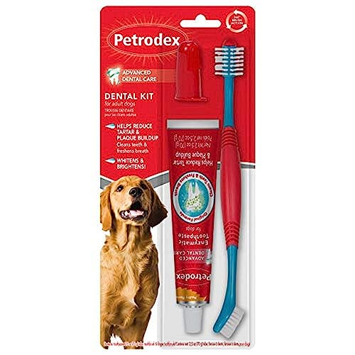 [S&S] $7.98: Petrodex Dental Care Kit for Dogs and Puppies, Poultry Flavor, 2.5oz Toothpaste + Toothbrush