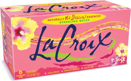 $2.50: 8-Pack 12-Oz LaCroix Naturally Sparkling Water (Hi-Biscus)