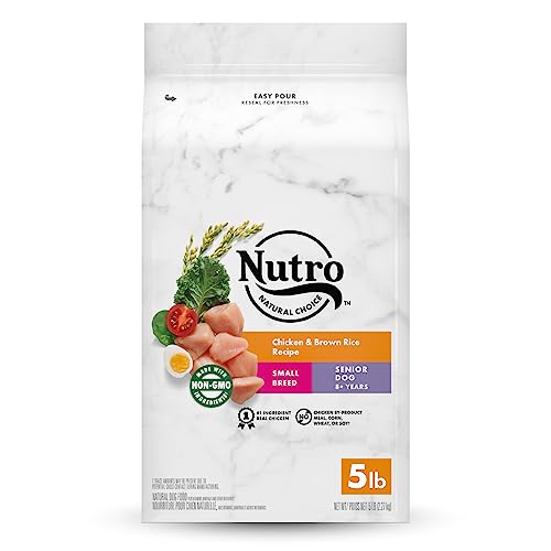 [S&S] $11.94: NUTRO NATURAL CHOICE Small Breed Senior Dry Dog Food, Chicken & Brown Rice Recipe, 5 lb. Bag