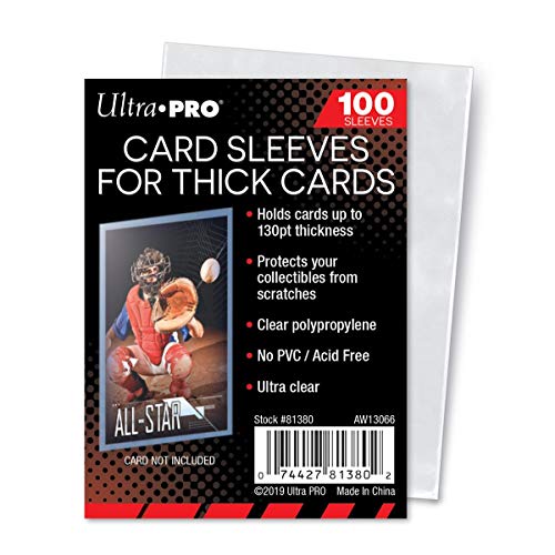 $1.50: Ultra Pro Clear Thick Card Sleeves, 100-Count