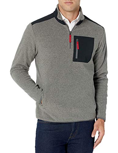 $8.30: Amazon Essentials Men's Quarter-Zip Polar Fleece Jacket (various)