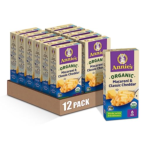 [S&S] $18.39: 12-Pack 6-Oz Annie’s Macaroni Classic Cheddar Organic Mac and Cheese Dinner with Organic Pasta