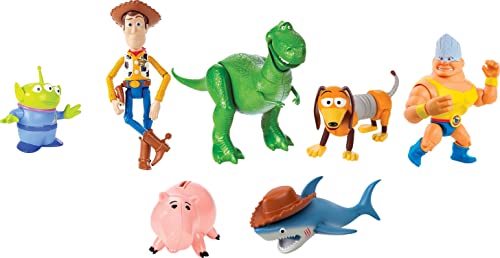 $19.49: Mattel Disney and Pixar Toy Story Set of 7 Action Figures, Mattel Disney100 Collectible