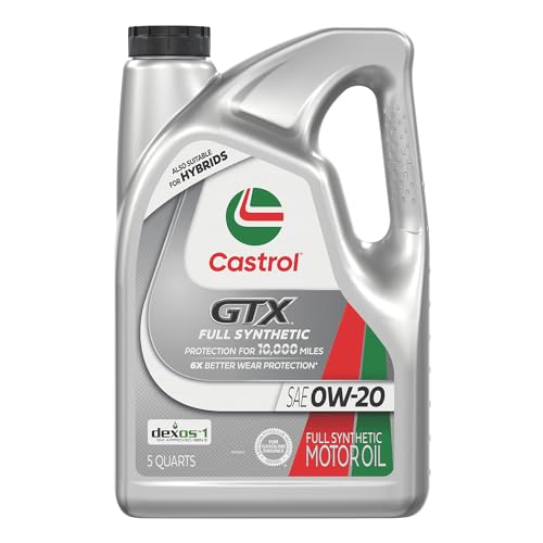 [S&S] $20.46: 5-Qt Castrol GTX Full Synthetic 0W-20 Motor Oil