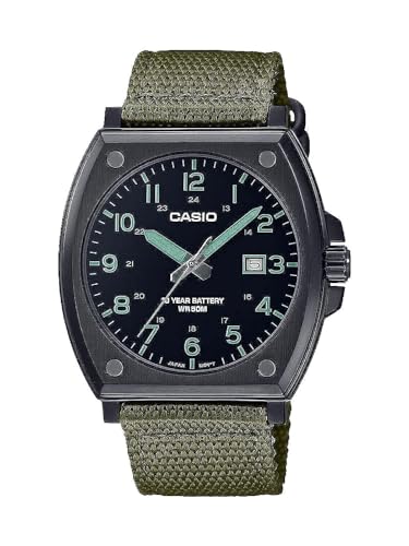 $69: Casio Men's 10-Year Battery WR50M Watch (Stainless Steel/Cloth)