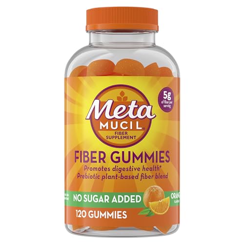[S&S] $9.76: 120-Count Metamucil Fiber Supplement Gummies, Sugar Free Orange Flavor