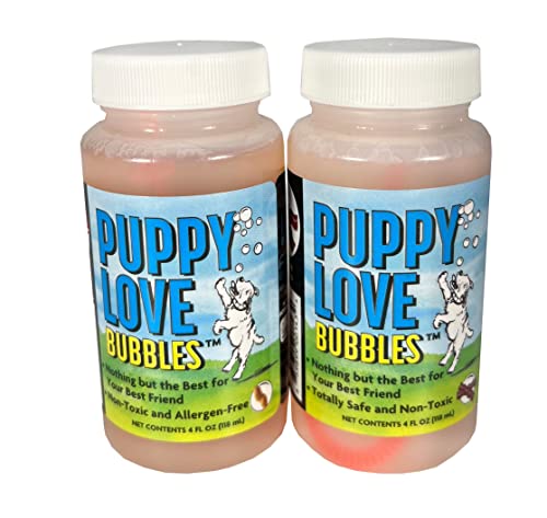 $9.79: 2-Pack 4-Oz Puppy Love Bubbles, Peanut Butter & Bacon Scented Bubbles at Amazon