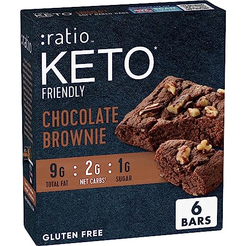 [S&S] $4.89: 6-Count :ratio KETO Friendly Soft Baked Bars (Chocolate Brownie) at Amazon